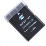 Batterie de rechange - compatible avec nikon en - el14 en - el14a df d3100 d3200 d3300 d3400 d3500 d5100 ...