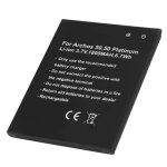 Batterie de remplacement pour archos 50 helium platinum li - ion 3. 7v 1800mah noir