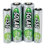 Batterie solaire nimh mignon (aa) avec 800 mah et technologie maxe - 2 pièces Batterie solaire nimh mignon (aa) avec 800 mah et technologie maxe - 2 pièces