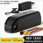 Batterie pour velo electrique - hailong 48v 13ah 18500 cell avec usb - bms plaque de protection - convient ...