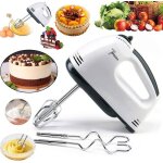 Batteur lectrique batteur  main batteur avec bouton pratique  7 vitesses batteur  gteau avec 4 accessoire ...
