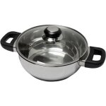 Baumalu 331974 faitout 24 cm inox + couvercle verre saphir baklite