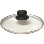 Baumalu - couvercle verre - 26 cm - bouton baklite - trou vapeur