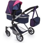 Bayer landau pour poupe neo star licorne bleu et rose avec sac  bandoulire et panier dachat intgr ...
