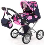 Bayer poussette landau pour poupe city star toiles bleu et rose vif rglable avec un sac  bandoulire ...