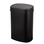 Bayt poubelle de cuisine ? 60 litres ? poubelle � d�chets m�nagers ? m�tallique robuste ? noir
