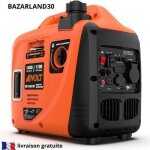 Groupe lectrogne - bazarland30 - 1400w - silencieux - prises ac 230v / dc 12v / usb - portable