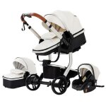Bazarland30 poussette 3 en 1 bb combine sige - auto nacelle trio rversible cuir pu roues increvables ...