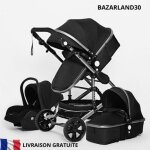 Bazarland30. poussette 3 en 1 bb combine sige - auto nacelle trio rversible haute qualit roues ...