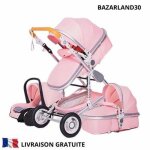 Bazarland30. poussette 3 en 1 bb combine sige - auto nacelle trio rversible haute qualit roues ...