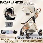 Bazarland30. poussette 3 en 1 b�b� combin�e si�ge - auto nacelle trio r�versible r�glable haute qualit� ...