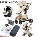 Bazarland30. poussette 3 en 1 bébé combinée siège - auto nacelle trio réversible réglable haute qualité ... Bazarland30. poussette 3 en 1 bébé combinée siège - auto nacelle trio réversible réglable haute qualité ...