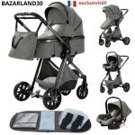 Bazarland30. poussette 3 en 1 bébé combinée siège - auto nacelle trio réversible réglable haute qualité ... Bazarland30. poussette 3 en 1 bébé combinée siège - auto nacelle trio réversible réglable haute qualité ...