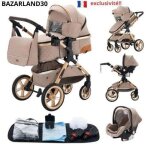 Bazarland30. poussette 3 en 1 bébé combinée siège - auto nacelle trio réversible réglable haute qualité ... Bazarland30. poussette 3 en 1 bébé combinée siège - auto nacelle trio réversible réglable haute qualité ...