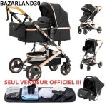 Bazarland30. poussette 3 en 1 bébé combinée siège - auto nacelle trio réversible réglable haute qualité ... Bazarland30. poussette 3 en 1 bébé combinée siège - auto nacelle trio réversible réglable haute qualité ...