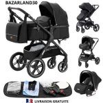 Bazarland30. poussette 3 en 1 bb combine sige - auto nacelle trio rversible rglable haute qualit ...
