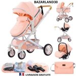Bazarland30. poussette 3 en 1 bb combine sige - auto nacelle trio rversible rglable haute qualit ...