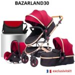 Bazarland30. poussette 3 en 1 bb combine sige - auto nacelle trio rversible rglable haute qualit ...