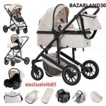 Bazarland30. poussette 3 en 1 avec si�ge auto portable ressorts absorbant les chocs ch�ssis en alliage ...