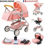 Bazarland30. poussette combinée 3 en 1 siège - auto nacelle trio réversible réglable haute qualité roues ... Bazarland30. poussette combinée 3 en 1 siège - auto nacelle trio réversible réglable haute qualité roues ...