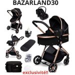 Bazarland30. poussette combin�e 3 - en - 1si�ge autonacelle ultra l�g�re (env. 7 kg) habillage pluie ...