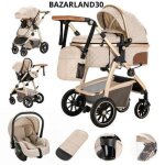 Bazarland30. poussette luxueuse 3 en 1 pour bébé portable voyage pliable cadre aluminium pour nouveau ... Bazarland30. poussette luxueuse 3 en 1 pour bébé portable voyage pliable cadre aluminium pour nouveau ...