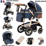 Bazarland30. poussette luxueuse 3 en 1 pour bébé portable voyage pliable cadre aluminium pour nouveau ... Bazarland30. poussette luxueuse 3 en 1 pour bébé portable voyage pliable cadre aluminium pour nouveau ...