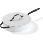 Be living essential sauteuse � 28 cm avec couvercle po�le c�ramique antiadh�sive sans pfas compatible ...