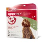 Beaphar ? fiprotec 268 mg ? solution spot - on pour grands chiens (20 - 40 kg) ? 4 pipettes de 268 ml ...
