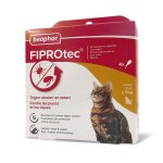 Beaphar ? fiprotec 50 mg ? solution spot - on pour chats ? traitement antiparasitaire pour chat d�s 8 ...