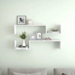 Beau armoire �tag�res � livres - �tag�res murales 2 pcs - blanc 100x15x20 cm - bois ding�nierie mode675572 ...