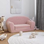 Beau fauteuil b�b� enfant / canap� - lit pour enfants 2 places - rose peluche douce84 x 90 x 45cm mode596430 ...