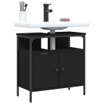 Beau meuble sous - vasque - armoire lavabo de salle de bain - haute qualit� - noir 60x30x60 cm mode280143 ...