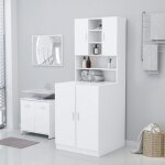 Beau meuble wc - placard de salle de bain - meuble pour machine à laver - blanc 71x715x915 cm mode148784 ... Beau meuble wc - placard de salle de bain - meuble pour machine à laver - blanc 71x715x915 cm mode148784 ...