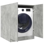 Beau meuble wc - placard de salle de bain - meuble pour machine � laver - gris b�ton - 705x715x915 cm ...