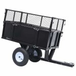 Beau remorque basculante pour tondeuse de pelouse charge de 150 kg - contemporain cl000069236146