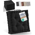 Beauitssu set de 4 coussins de sol coussin dassise 50x50 cm - coussin matelas �pais 8cm - 100% coton ...