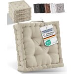 Beautissu lot de 4 coussins d?assise - mila - avec poign�e ? rembourrage extra �pais ? 40x40x8cm 100% ...