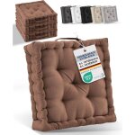 Beautissu lot de 4 coussins d?assise - mila - avec poign�e ? rembourrage extra �pais ? 40x40x8cm 100% ...