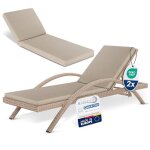 Beautissu coussin bain de soleil 190x60 impermable matelas transat ? rsistant aux intempries schage ...