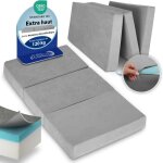 Beautissu premium l matelas pliable 140x200 cm gris ? matelas pliant extra �paisse degr� fermet� h3 & ...