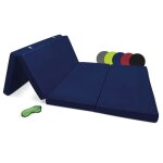 Beautissu matelas pliable adulte 100x200 cm ? matelas mousse camping matelas pliant bleu ? campix