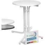 Beautissu table bistrot ext�rieur ronde � 60 cm imperm�able ? table dappoint balcon jardin pliante ? ...