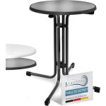 Beautissu table bistrot ext�rieur ronde � 60 cm imperm�able ? table dappoint balcon jardin pliante ? ...