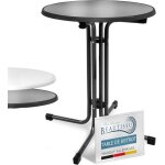 Beautissu table bistrot ext�rieur ronde � 70 cm imperm�able ? table dappoint balcon jardin pliante ? ...