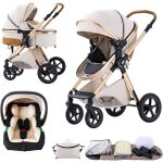 Bebby poussette 3 en 1 poussettes combinee portable pliant en un clicpoussettes citadines avec siege ...