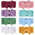 Bb bandeaux arc noeud serre - tte turban chapeaux naissance filles lastique extensible bands cerceaux ...