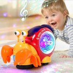 Bb tout - petit crabe lectrique mignon animal lectronique vhicule voiture jouet ramper jouer de ...