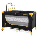 Bebelissimo - lit parapluie bb - berceau bb - ds la naissance - nuit - lit pliant - 2 niveaux - ...