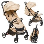 Bebelissimo - poussette bb citadine ultra compacte - de 0  36 mois - teano - beige